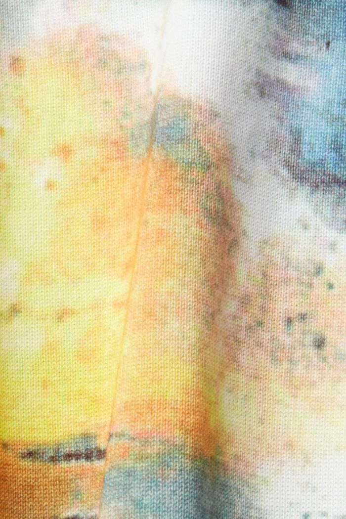 Sweatshirt met digitale landschapprint all-over, DARK BLUE, detail image number 5