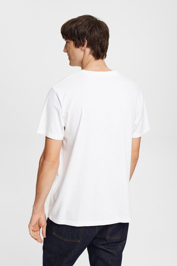 T-shirt met print, NEW WHITE, detail image number 4