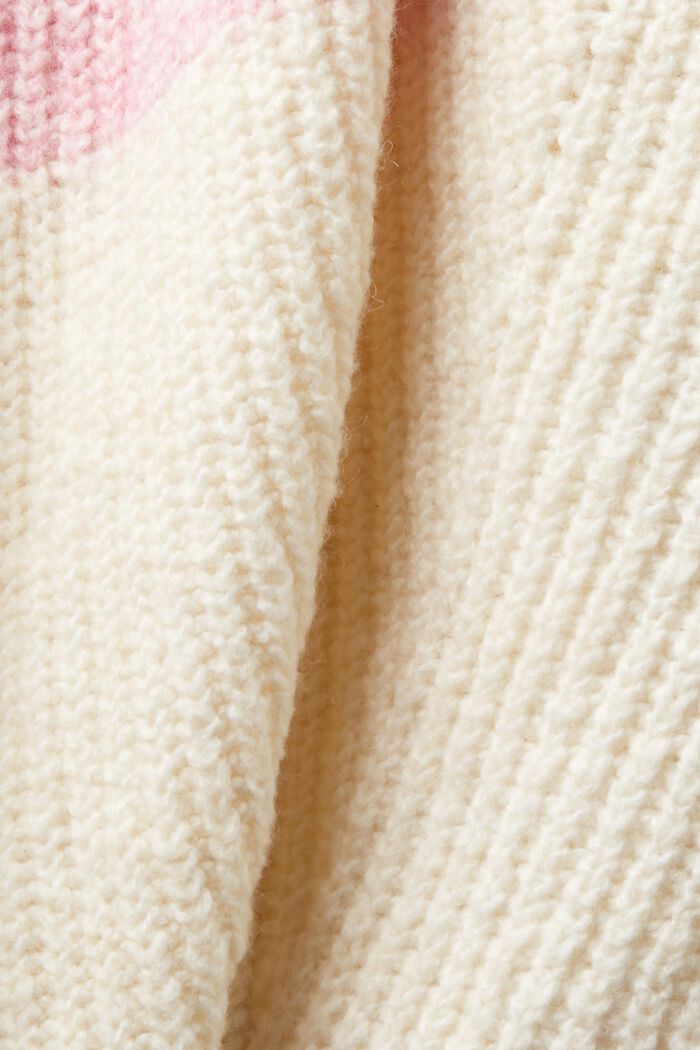 Gestreepte ribgebreide trui met turtleneck, ICE, detail image number 5