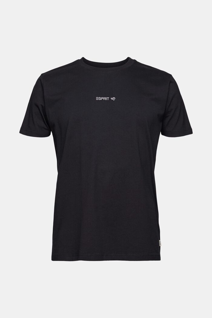 T-shirt met print op de achterkant, 100% biologisch katoen, BLACK, detail image number 6