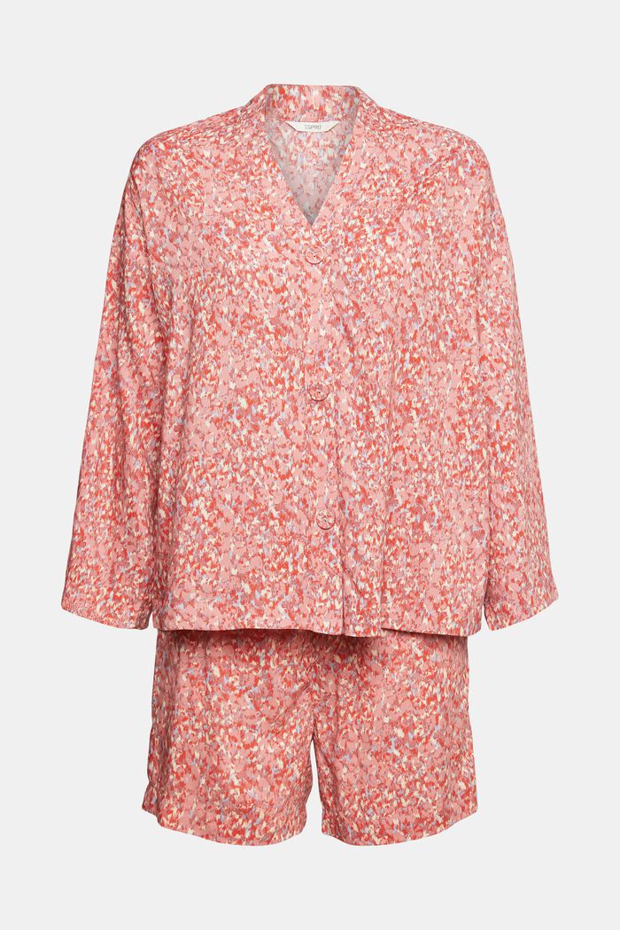 Pyjama met stippen, LENZING™ ECOVERO™, TERRACOTTA, detail image number 5