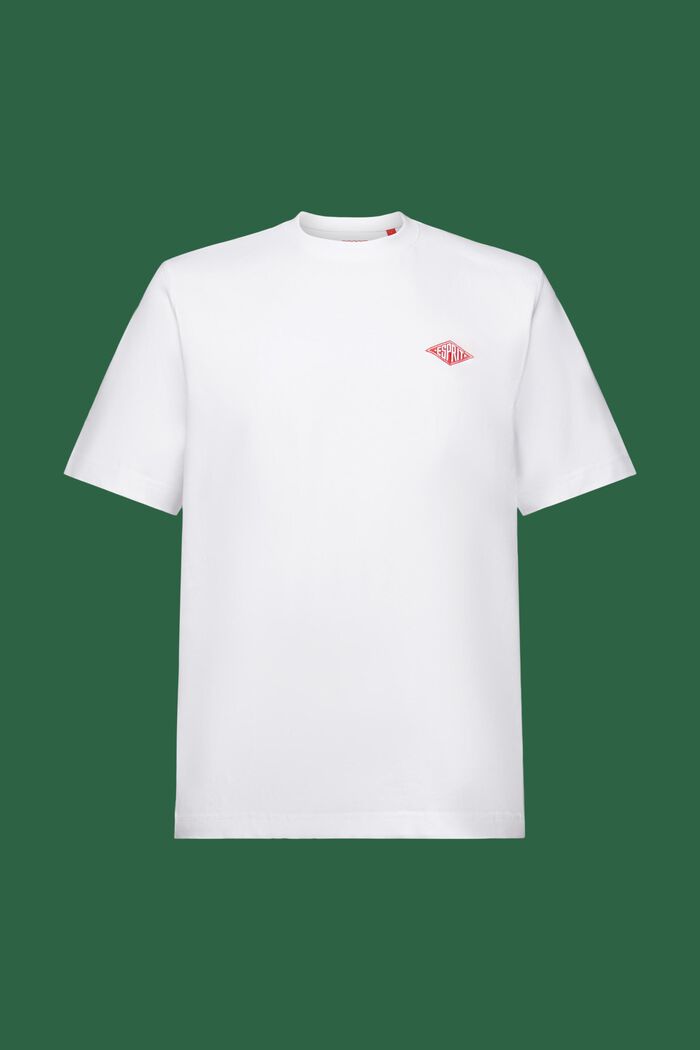 T-shirt met korte mouwen en logo, WHITE, detail image number 6