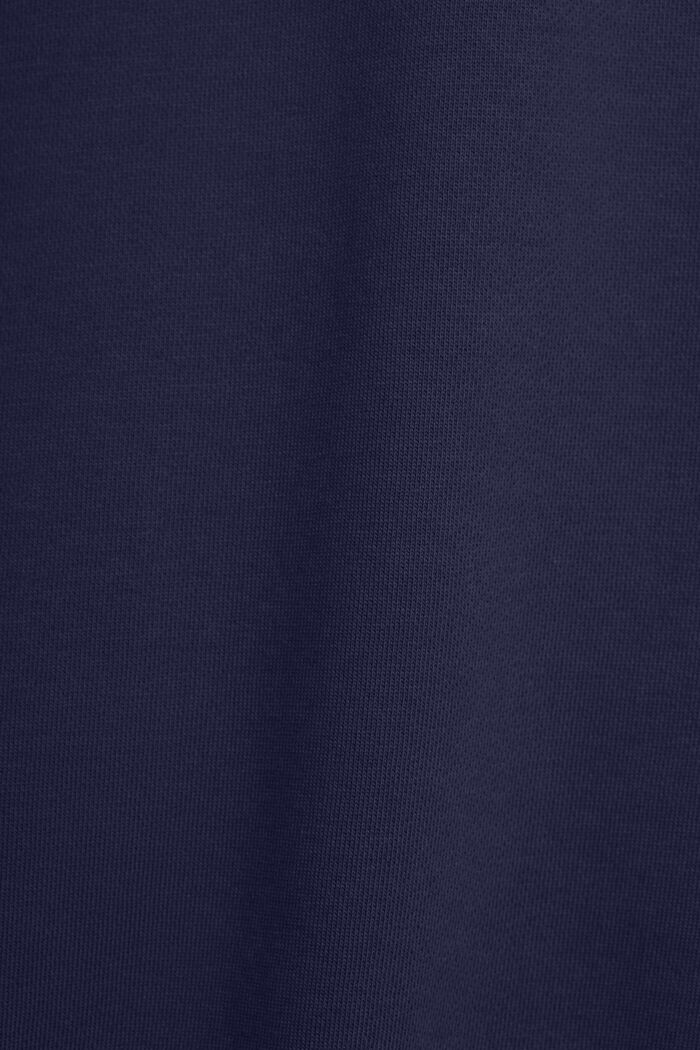 Uniseks logo-sweatshirt van katoenen fleece, NAVY, detail image number 5