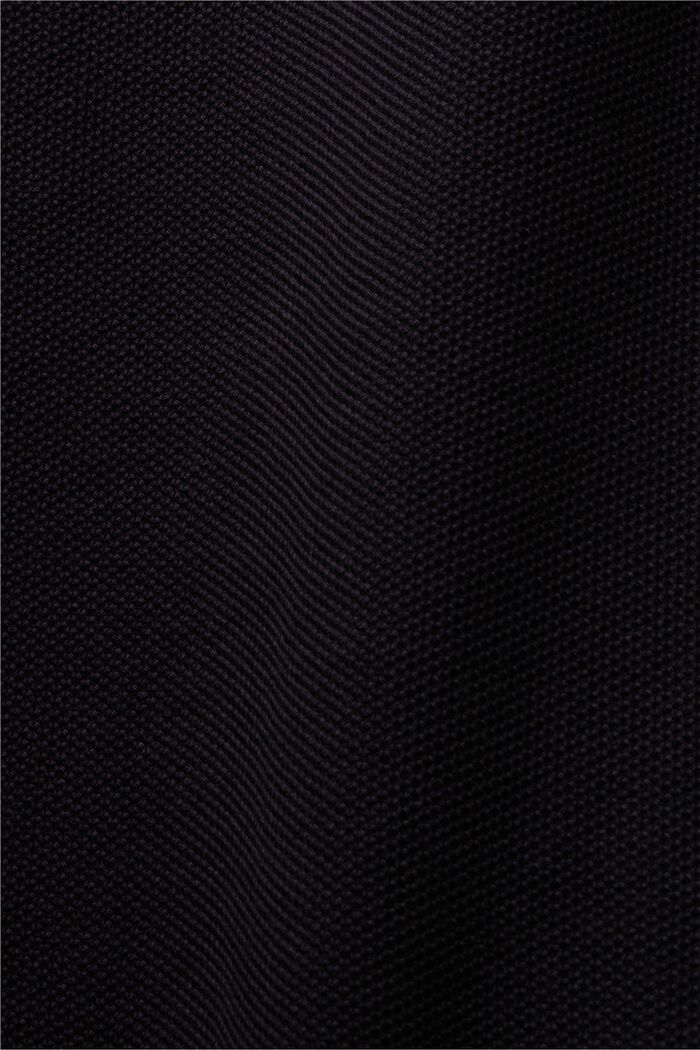 Piqué polo met glitter, 100% katoen, BLACK, detail image number 4