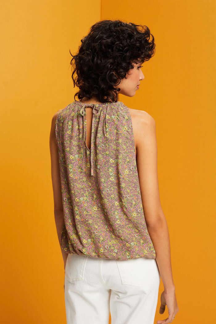 Mouwloze blouse met motief, CITRUS GREEN, detail image number 3