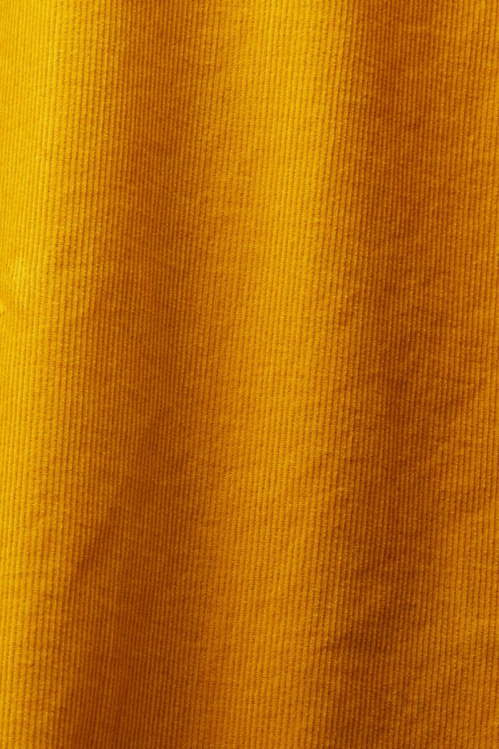 Overhemd van corduroy, 100% katoen, NEW AMBER YELLOW, detail image number 5
