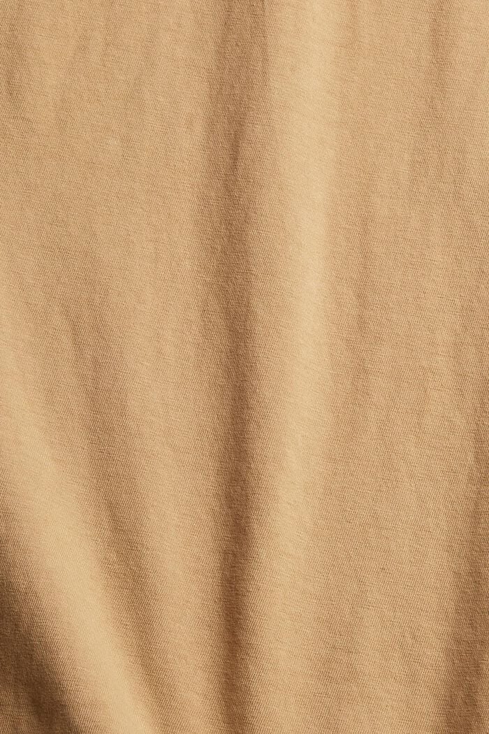 Jersey T-shirt met knoopsluiting, BEIGE, detail image number 5