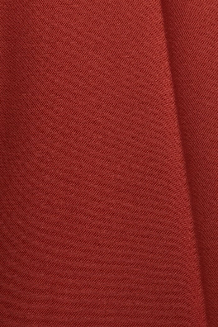 Punto jersey met rechte pijpen, RUST BROWN, detail image number 5