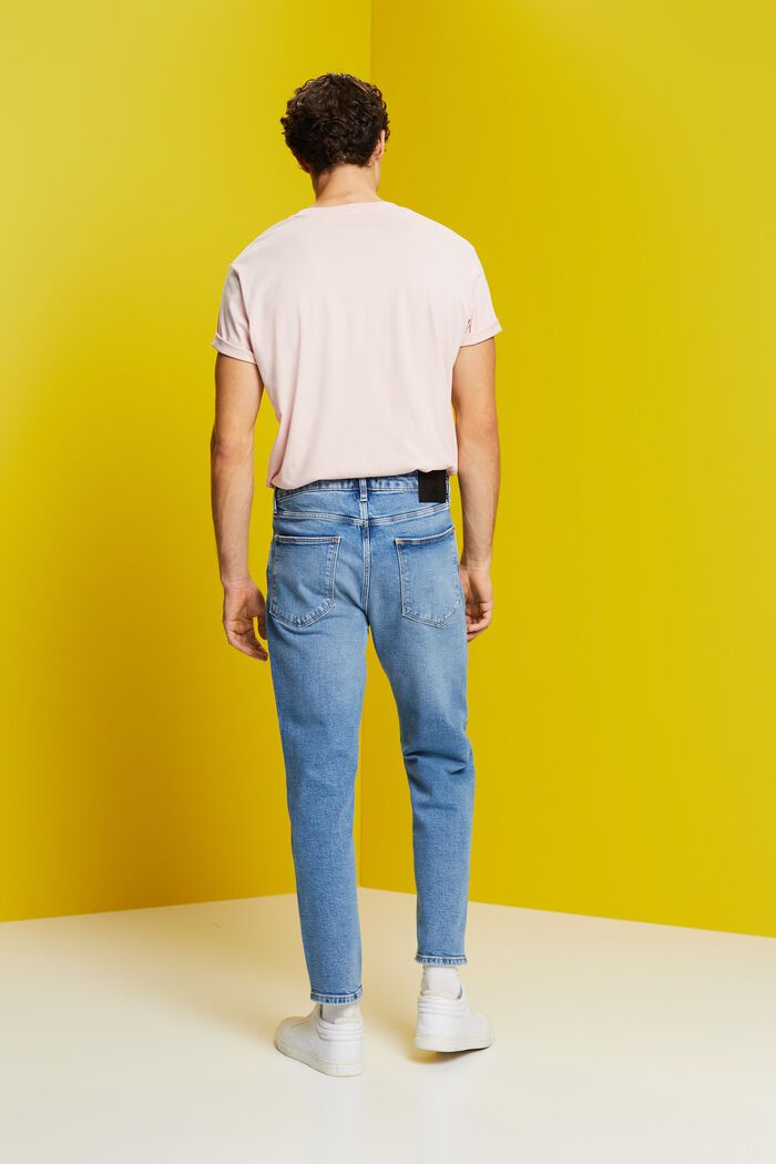 Relaxte jeans met een slim fit, BLUE MEDIUM WASHED, detail image number 3