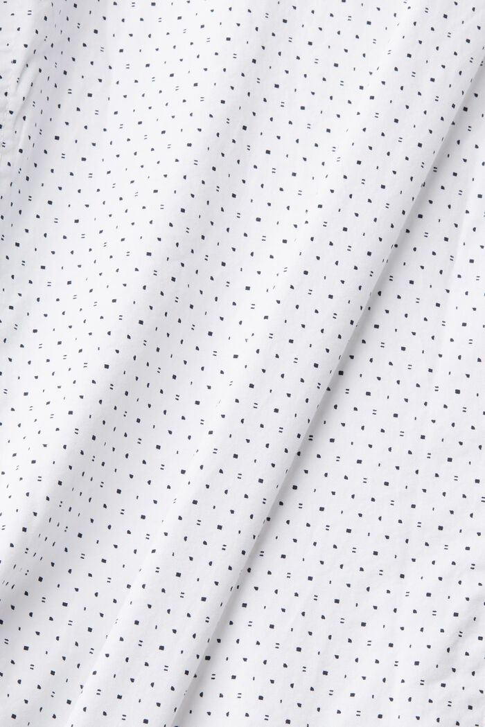 Overhemd van duurzaam katoen met motief, WHITE, detail image number 5