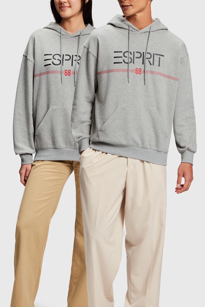 Uniseks sweatshirt met capuchon, GREY, detail image number 0
