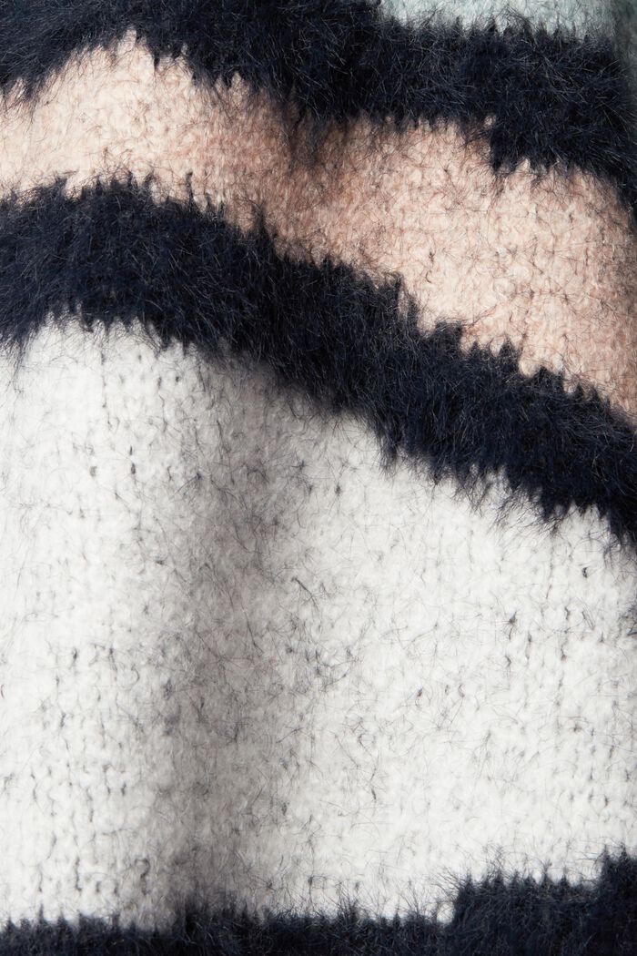 Geruwde gebreide trui met opgestikte pailletjes, MEDIUM GREY, detail image number 4