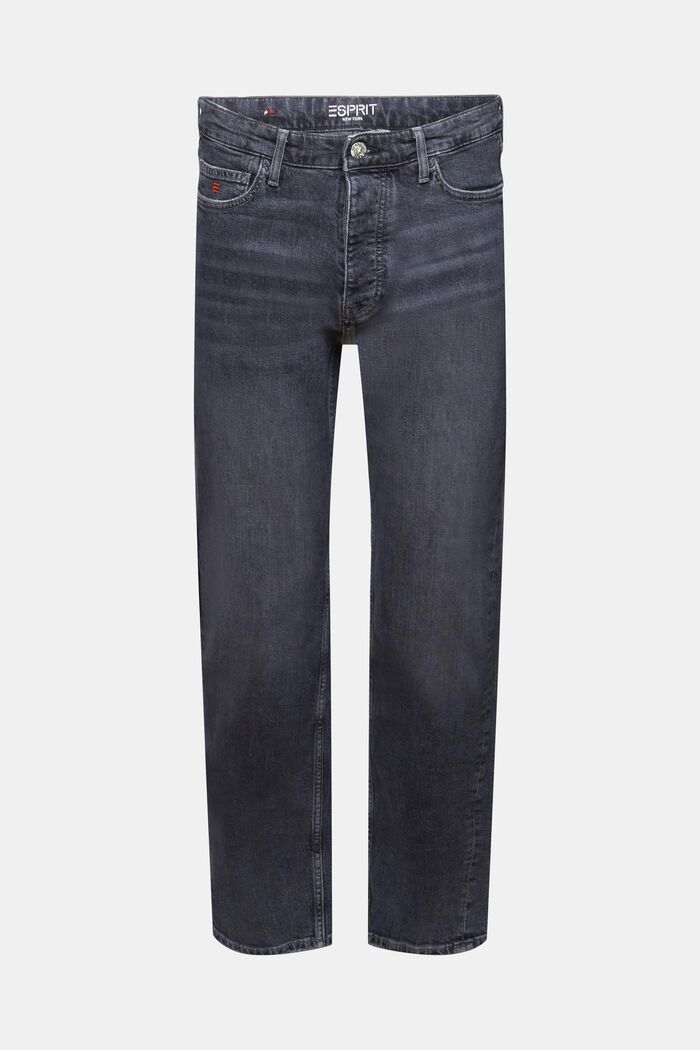 Casual retro jeans met middelhoge taille, BLACK MEDIUM WASHED, detail image number 7