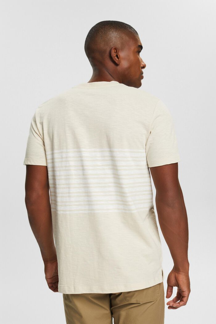 Jersey T-shirt met streepmotief, SKIN BEIGE, detail image number 3