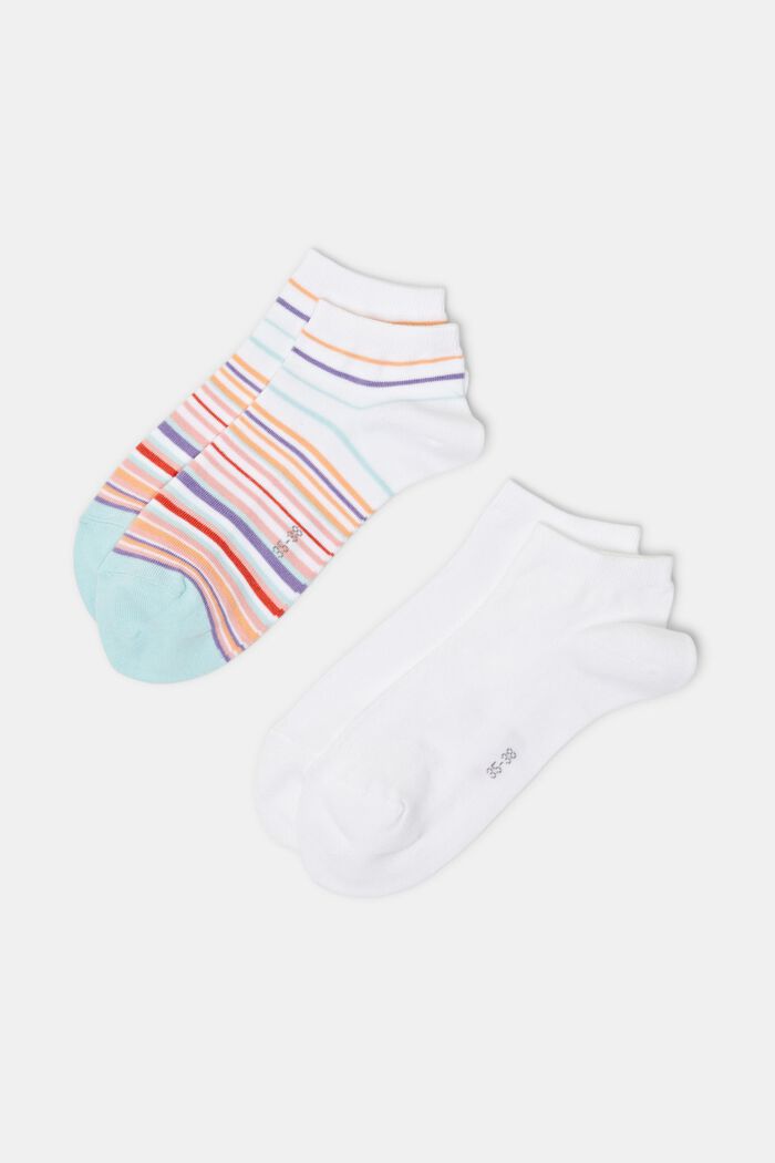 Set van 2 paar sokken van organic cotton, NEW WHITE, detail image number 0