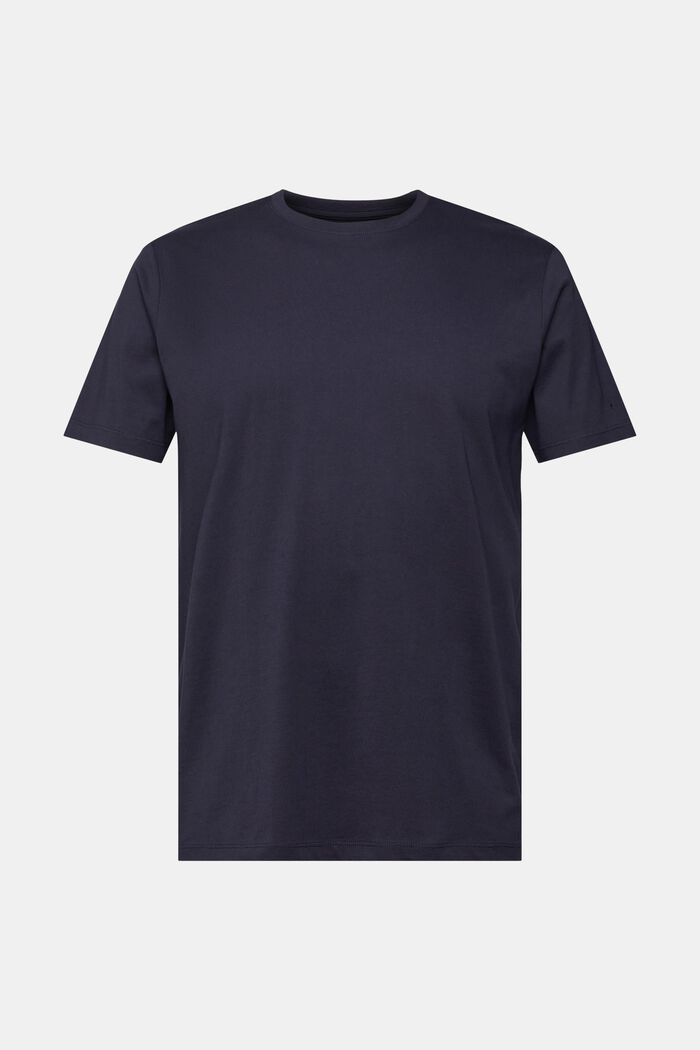 Jersey T-shirt, 100% katoen, NAVY, overview