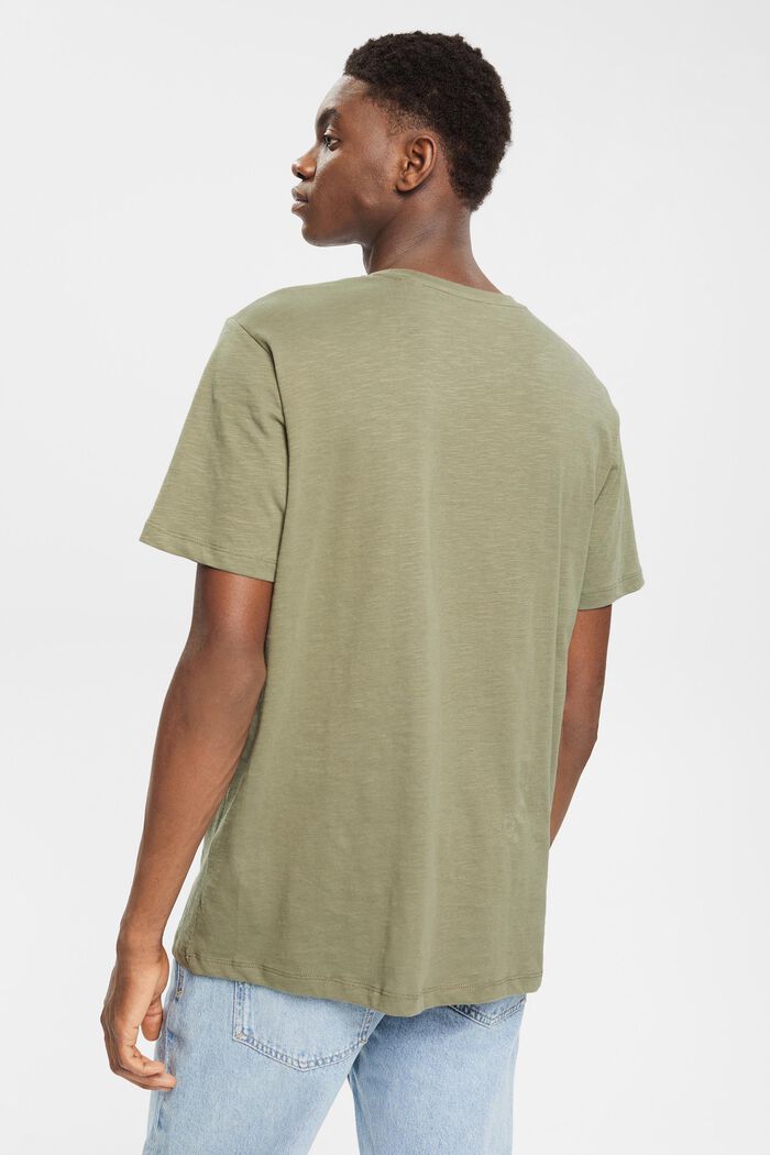 Jersey T-shirt, 100% katoen, KHAKI GREEN, detail image number 3