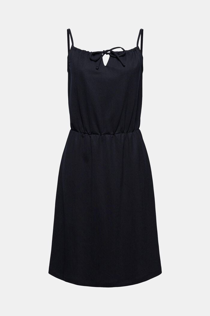Jersey jurk met LENZING™ ECOVERO™, BLACK, overview