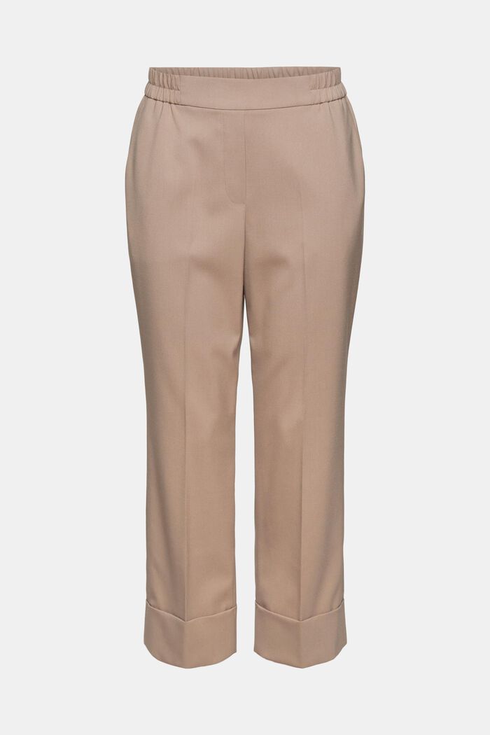 Mid rise cropped broek, TAUPE, detail image number 2