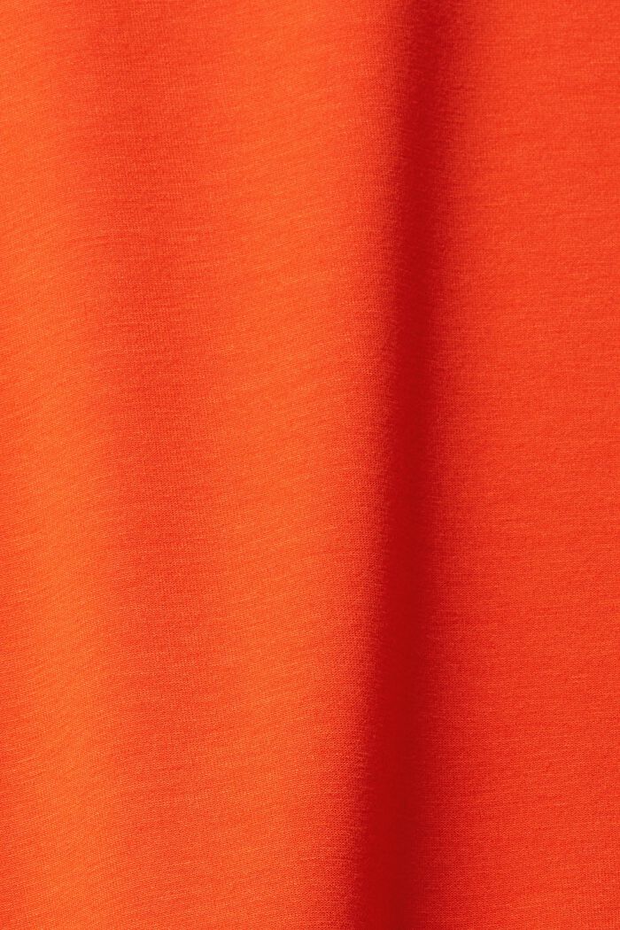 Sweatshirt, LENZING™ ECOVERO™, RED ORANGE, detail image number 4