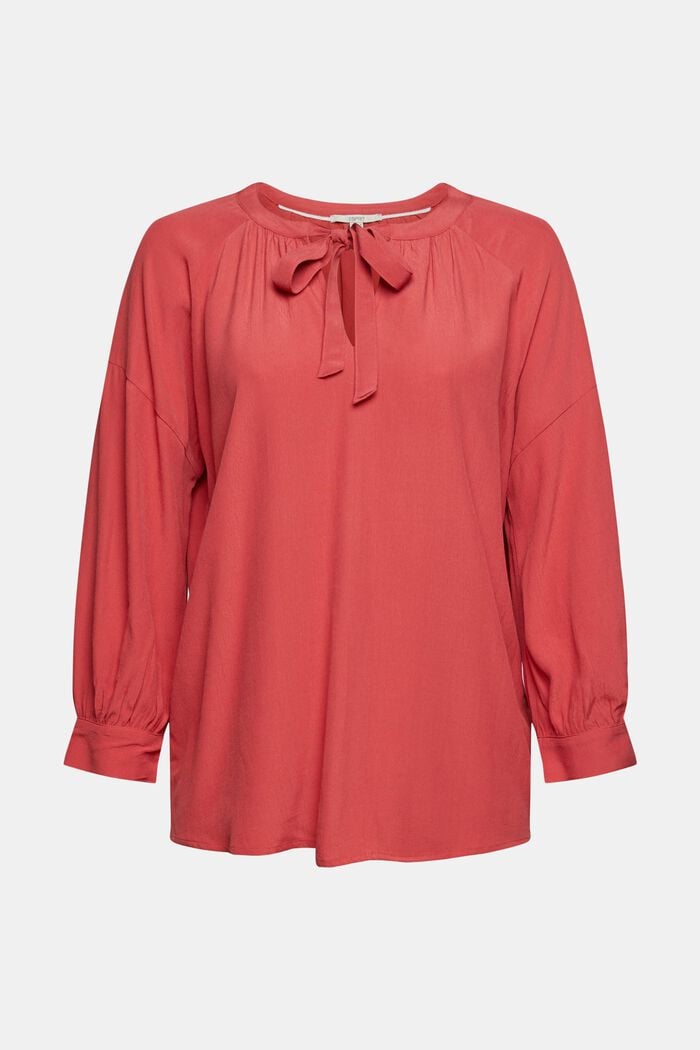 Blouse, RED, overview