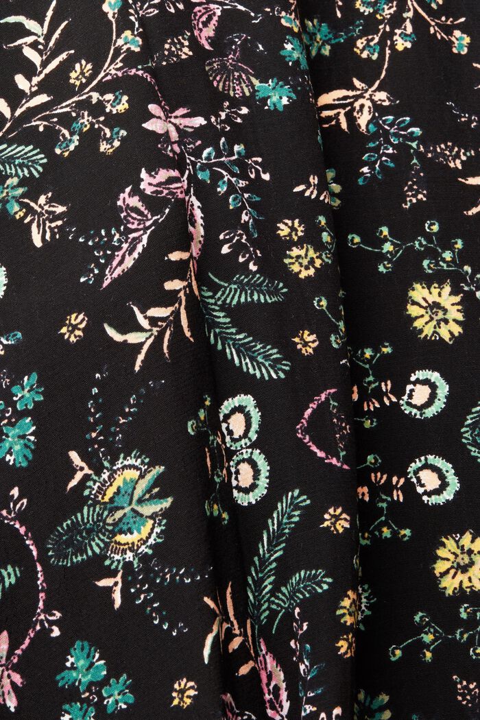 Kimono met bloemenprint, BLACK, detail image number 2