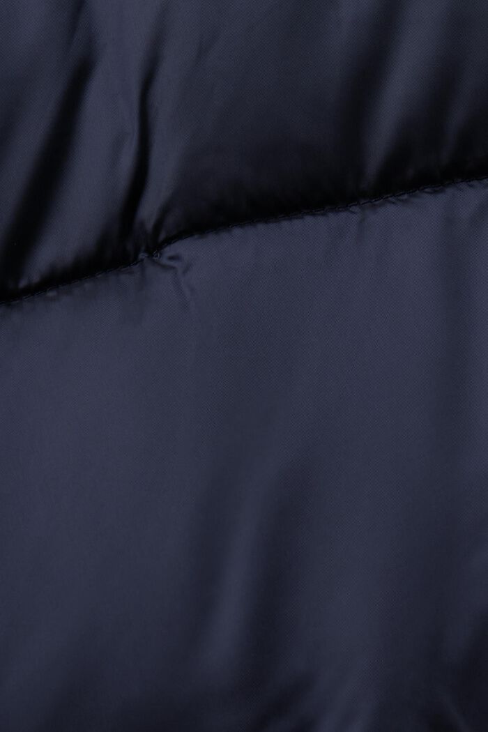Gewatteerde mantel met afneembare capuchon, NAVY, detail image number 5