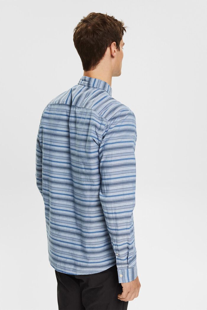 Met linnen: overhemd met strepen, BLUE, detail image number 3