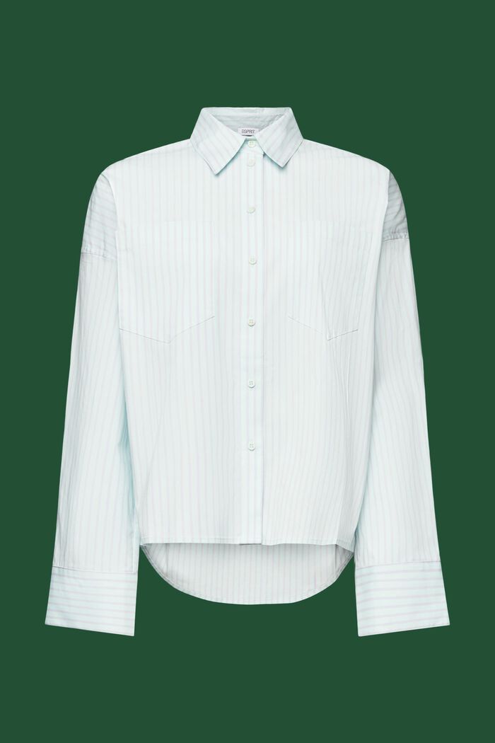Gestreept overhemd met buttondownkraag, MINT/LAVENDER, detail image number 6