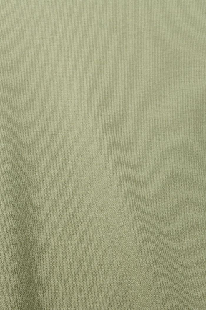 Jersey jurk van katoen met stretch, LIGHT KHAKI, detail image number 5