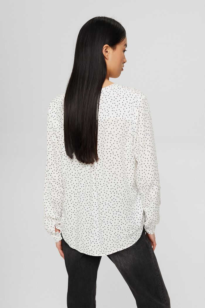 Henley blouse van LENZING™ ECOVERO™, NEW OFF WHITE, detail image number 3