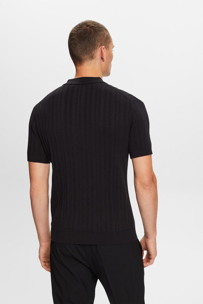 Poloshirt met slim fit, BLACK, detail image number 3