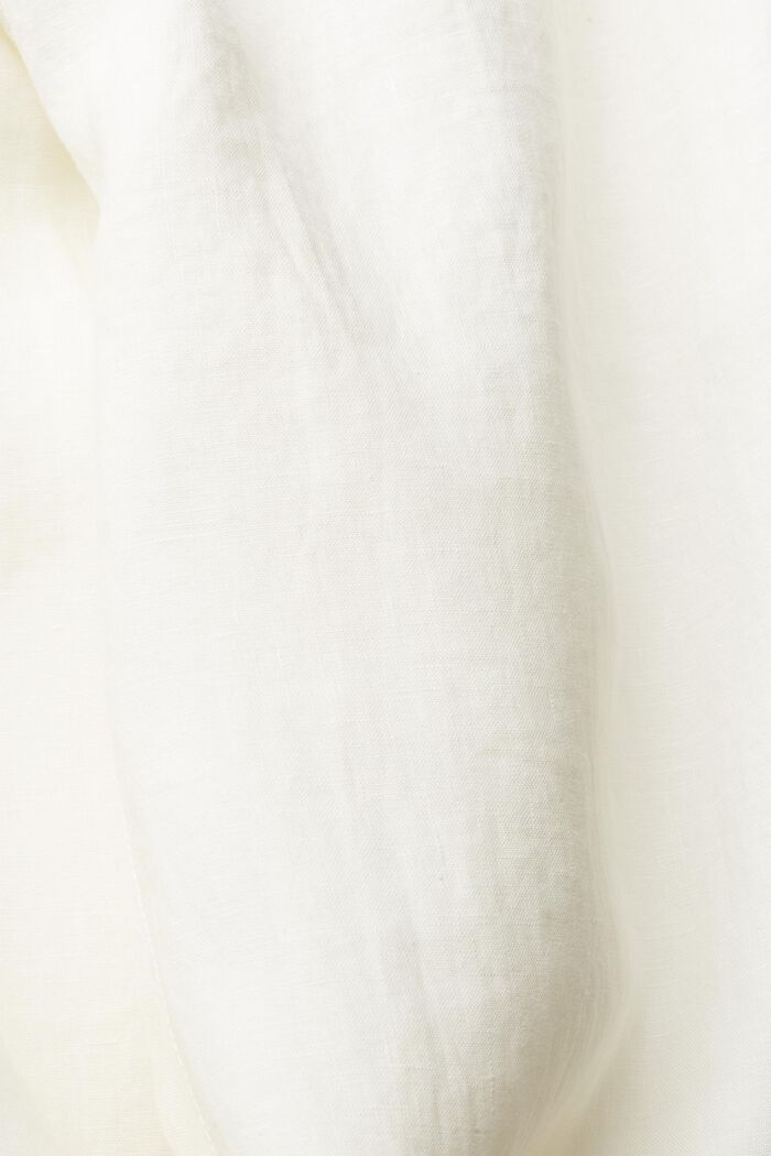 CURVY linnen broek met wijde pijpen, OFF WHITE, detail image number 4
