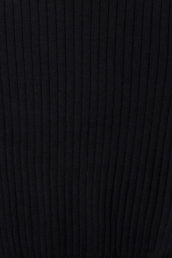 Ribgebreide trui, BLACK, detail image number 1