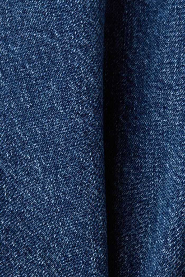 Straight jeans met retrolook en hoge taille, BLUE MEDIUM WASHED, detail image number 5