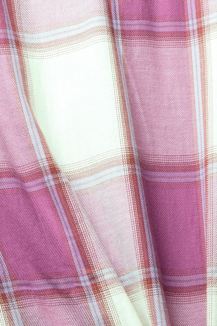 Geruite blouse van katoen, LILAC, detail image number 1