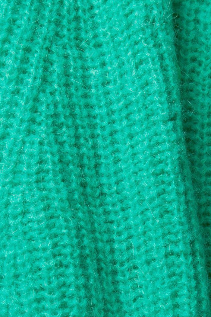 Gebreid vest van een alpacamix, LIGHT GREEN, detail image number 1