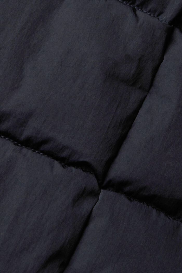 Gewatteerde mantel met riem, BLACK, detail image number 5