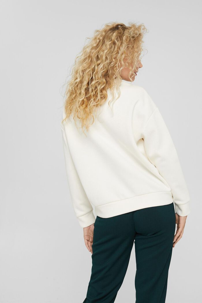 Sweatshirt met knoopdetail, OFF WHITE, detail image number 3