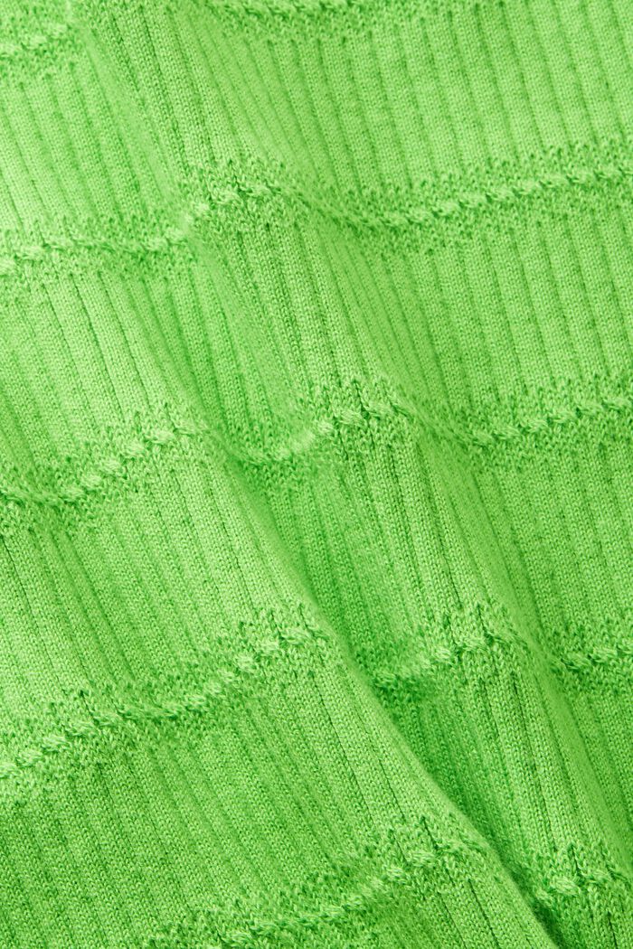 Trui-top met V-hals, NEW CITRUS GREEN, detail image number 4