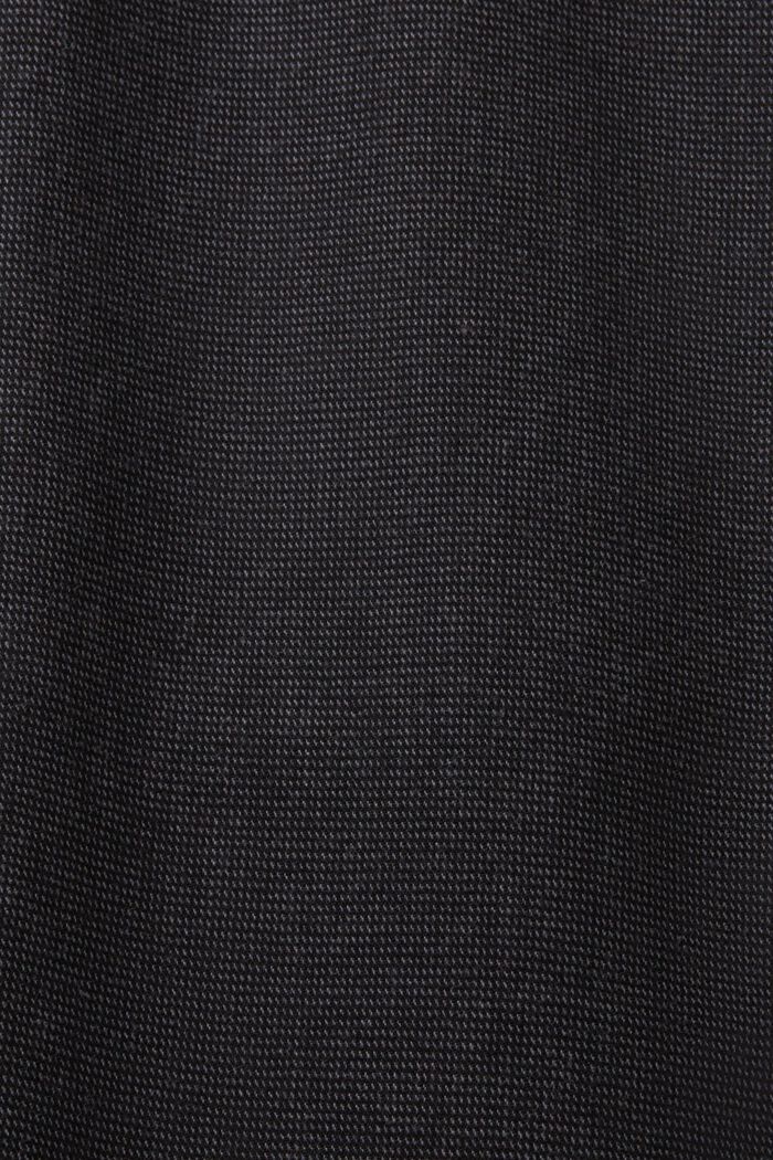 Geruwde chino broek met smalle pijpen, ANTHRACITE, detail image number 6