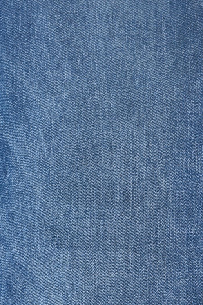 Jeans van katoen met stretch, BLUE MEDIUM WASHED, detail image number 4