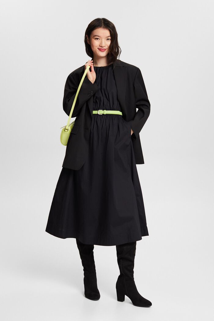 Mouwloze midi-jurk, BLACK, detail image number 1
