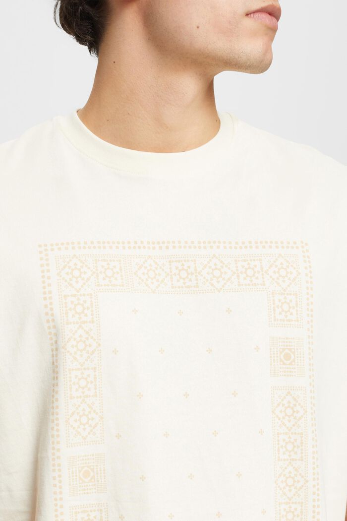 Katoenen T-shirt met relaxed model en print op de voorkant, ICE, detail image number 2