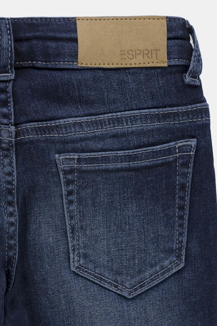 Reflecterende jeans met verstelbare band, BLUE DARK WASHED, detail image number 2