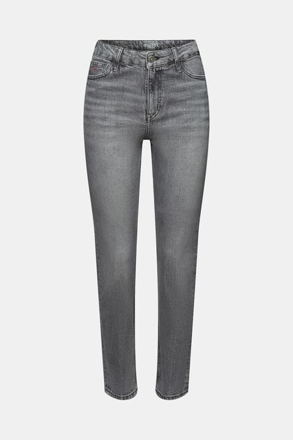 Slim fit jeans met hoge taille en retro-look