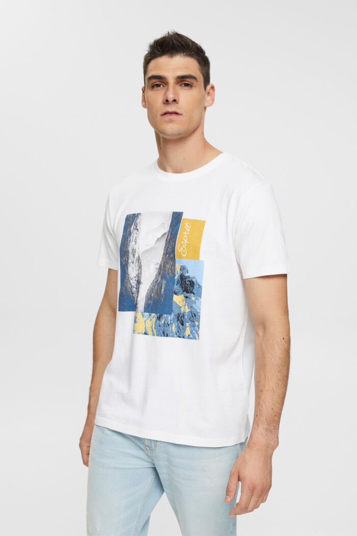 T-shirt met print, WHITE, detail image number 0