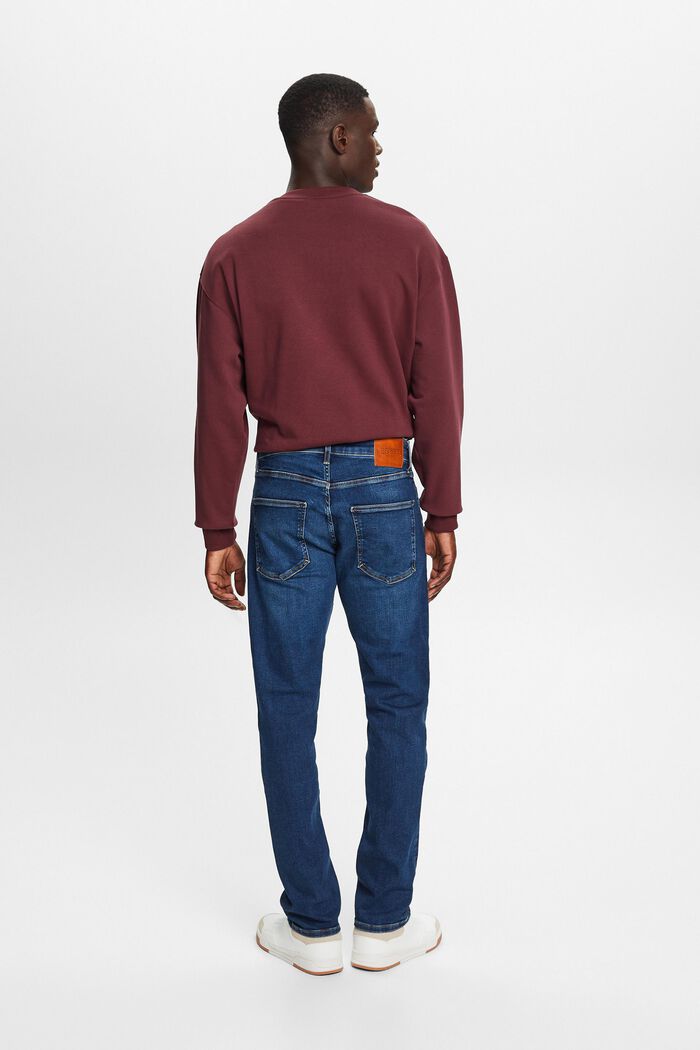 Slim fit jeans met middelhoge taille, BLUE LIGHT WASHED, detail image number 3