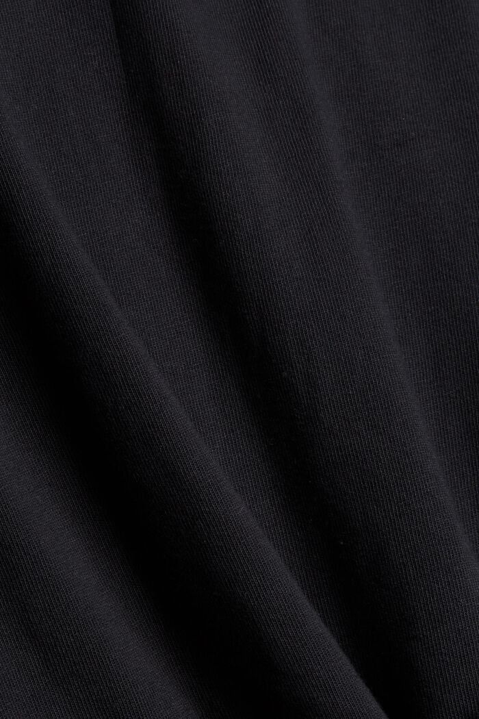 Jersey longsleeve van 100% biologisch katoen, BLACK 2, detail image number 5