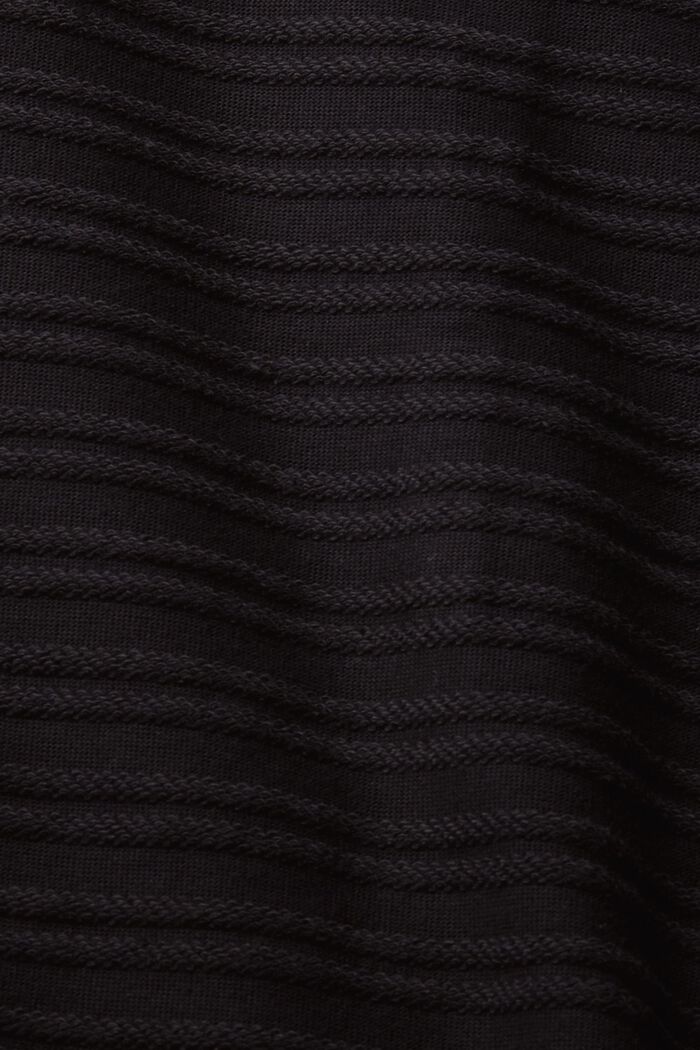 Vest met gestreepte structuur, BLACK, detail image number 5